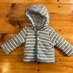 Burt’s Bees Baby Reversible Hoodie. Size 3-6 months.
